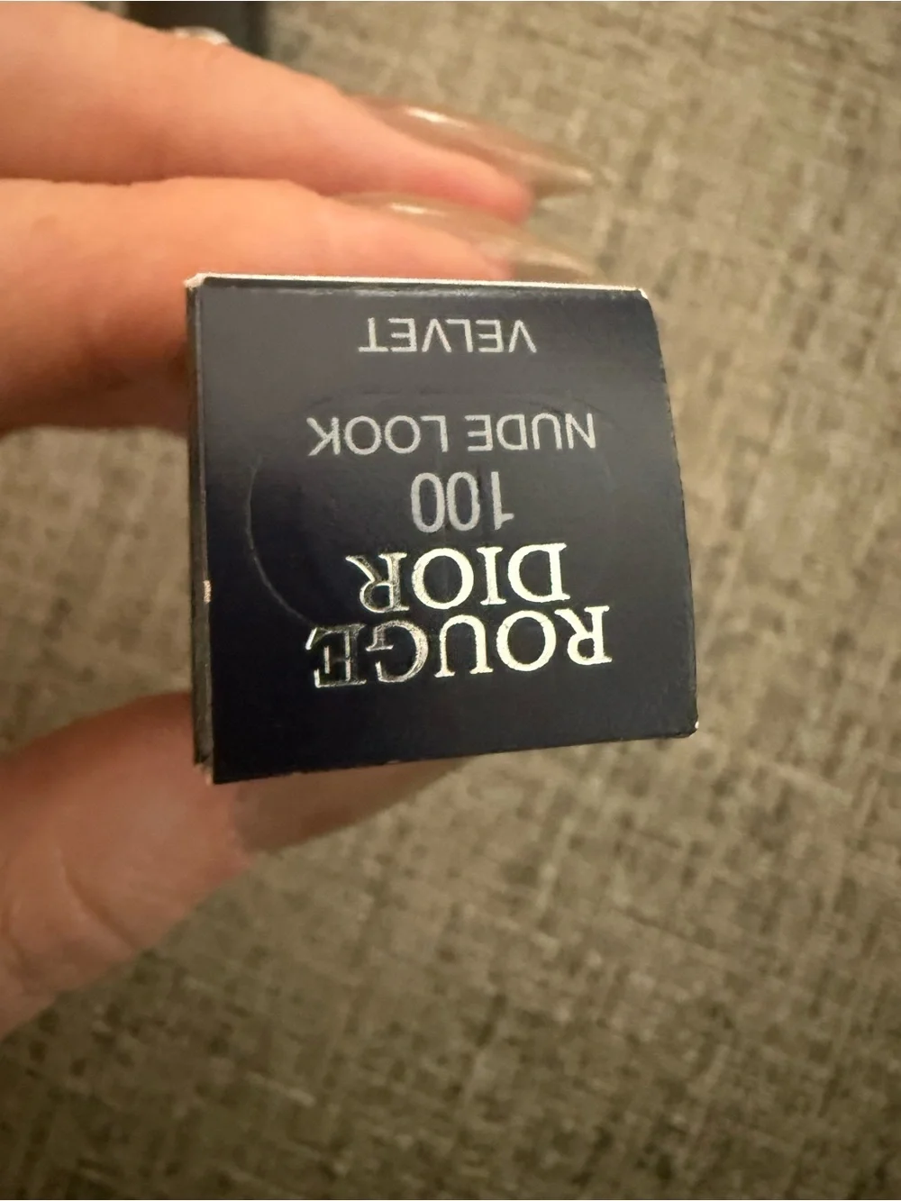 NEW Dior Rouge Dior Velvet Mini Lipstick 100 Nude Look 1.5g Deluxe Sample